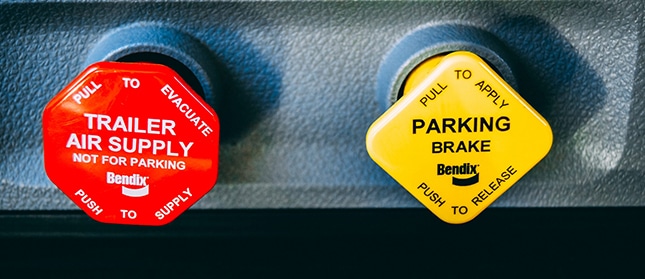 Truck air-brake control valves — trailer air supply and parking brake — Air Brakes (Z) endorsement training